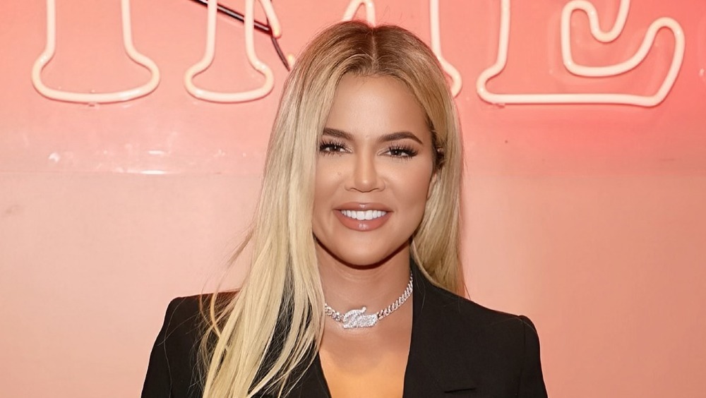 Khloe Kardashian smiling