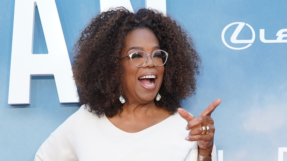 Oprah laughing