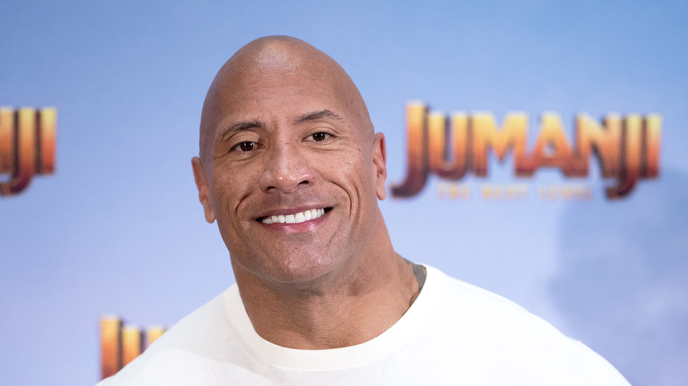 Dwayne Johnson smiling