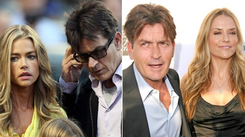 Denise Richards and Charlie Sheen, Charlie Sheen and Brooke Mueller