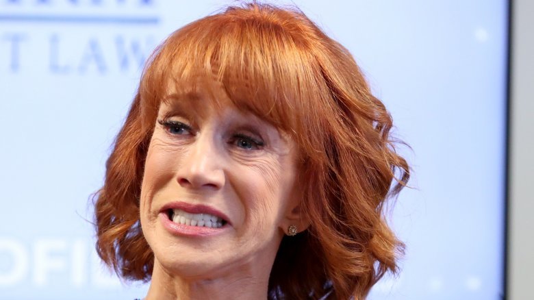 Kathy Griffin making a face