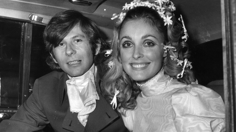 Roman Polanski and Sharon Tate on their wedding day