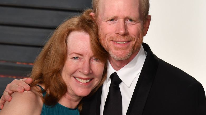 Ron and Cheryl Howard at an Oscar party in 2017