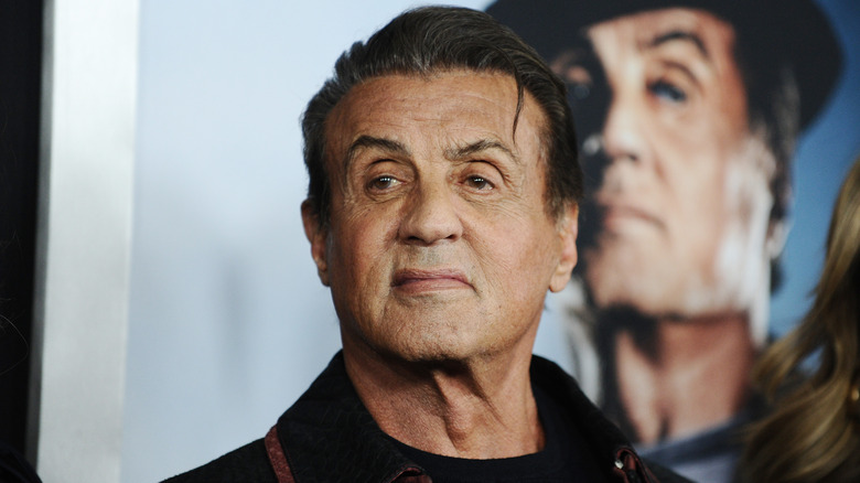 Sylvester Stallone smiling