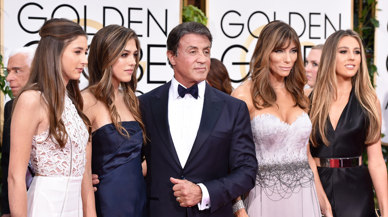 The Stallone family on the red carpet