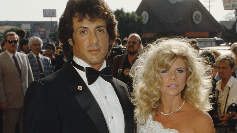 Sylvester Stallone and Sasha Czack formalwear