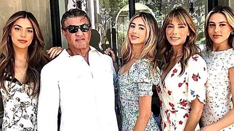 Sylvester Stallone Jennifer Flavin daughters