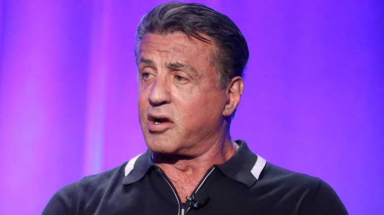 Sylvester Stallone speaking