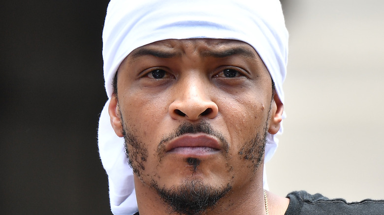 T.I. wears a durag