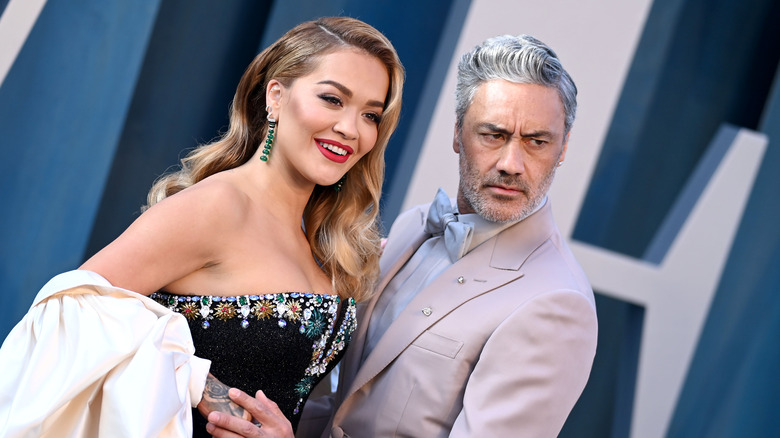 Rita Ora and Taika Waititi posing together