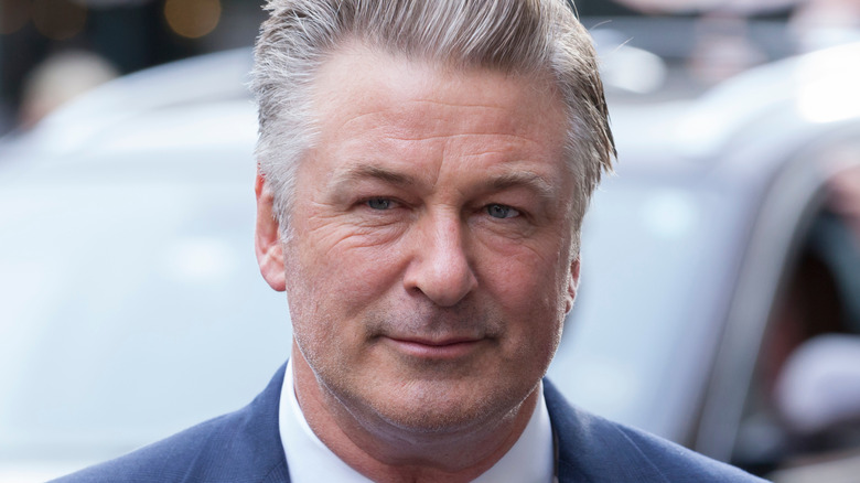 Alec Baldwin smirking