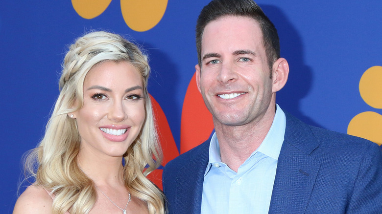 Heather Rae Young and Tarek El Moussa on the red carpet