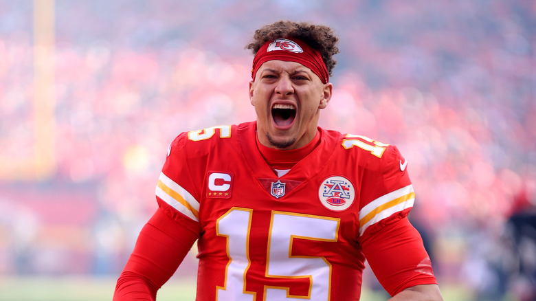 Patrick Mahomes yelling