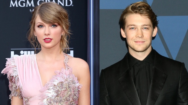 Taylor Swift attends the 2019 Billboard Music Awards;  Joe Alwyn attends the Governors Awards in 2019