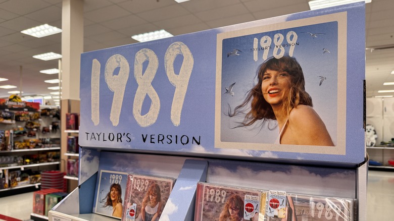 Store display of Taylor Swift's 1989: Taylor's Version album