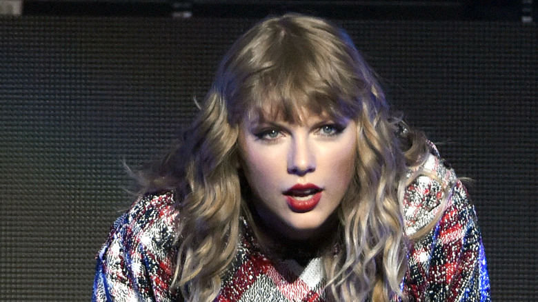 Taylor Swift performing at concert during 2017