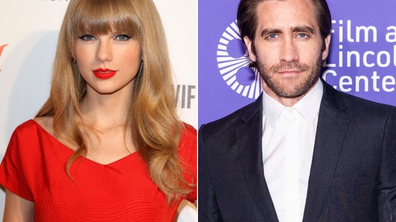 Taylor Swift and Jake Gyllenhaal posing