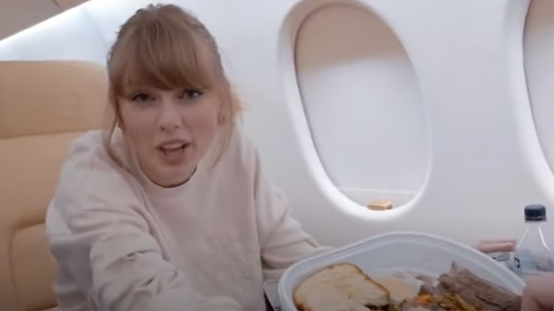 Taylor Swift on her private jet 