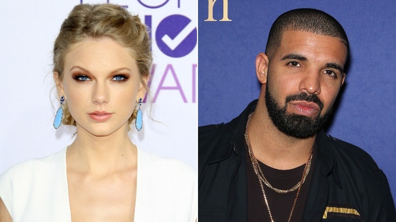 Taylor Swift and Drake side by side