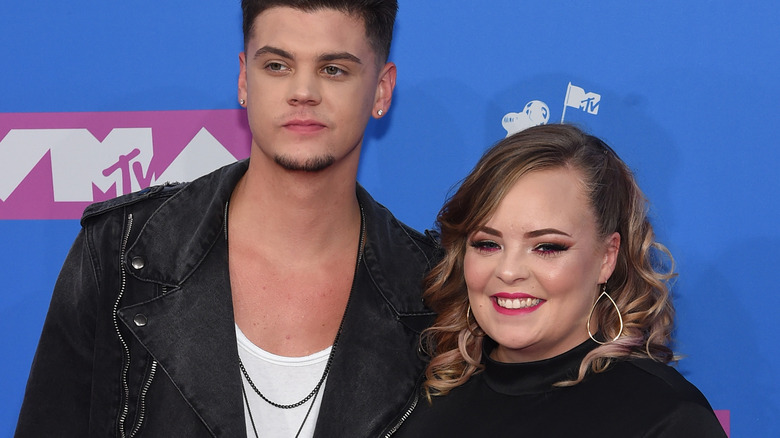 Catelynn Lowell and Tyler Baltierra smiling