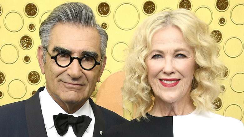 Eugene Levy and Catherine O'Hara on red carpet