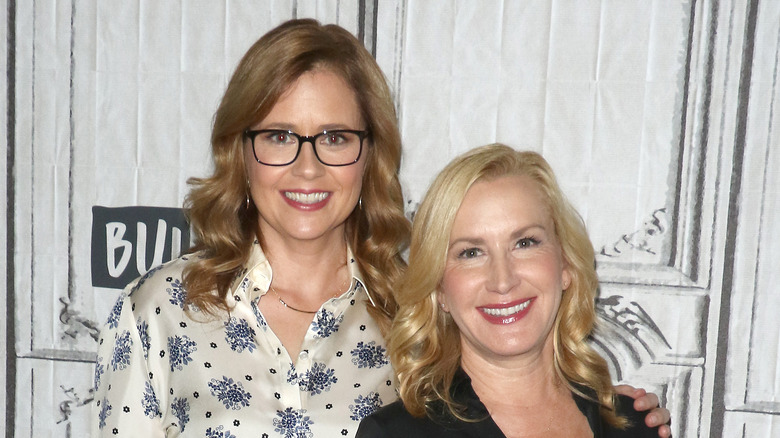 Jenna Fischer and Angela Kinsey smiling