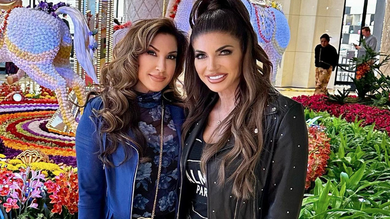 Jacqueline Laurita and Teresa Giudice posing in Las Vegas