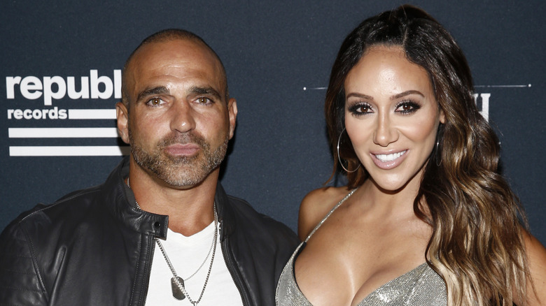 Joe and Melissa Gorga pose side by side