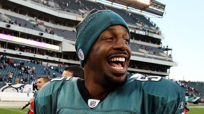 Donovan McNabb smiling