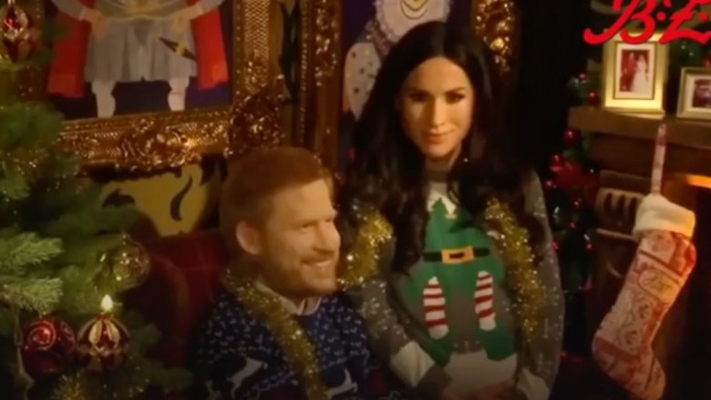 Meghan Markle and Prince Harry wax sculpture actors