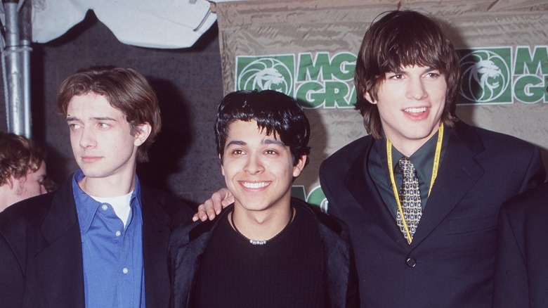 Topher Grace, Wilmer Valderrama and Ashton Kutcher pose