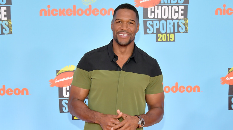 Michael Strahan attending Nickelodeon Kids' Choice Sports 2019