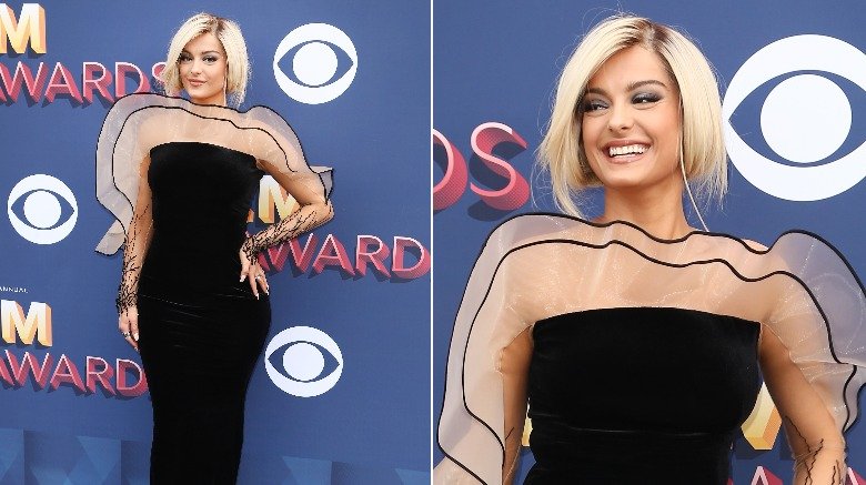 Bebe Rexha at the 2018 ACM Awards