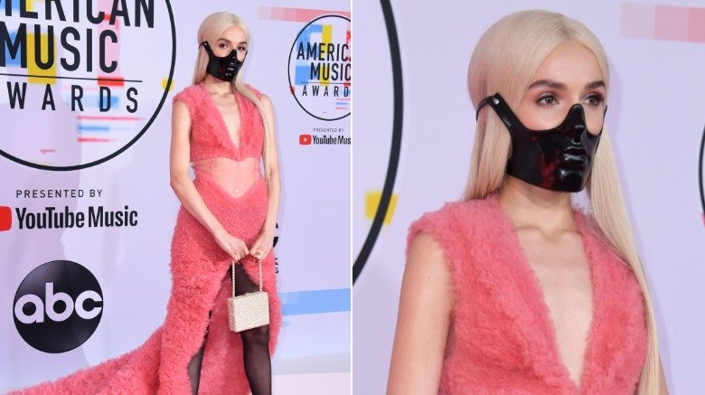 Poppy on the 2018 American Music Awards red carpet