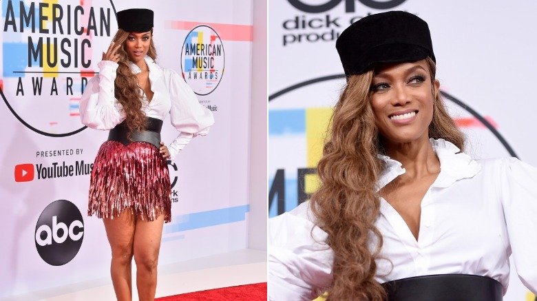 Tyra Banks at the 2018 AMAs