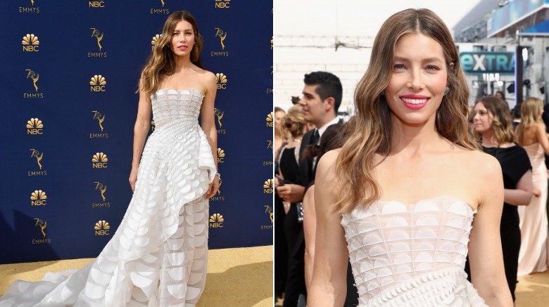 Jessica Biel at the 2018 Emmys