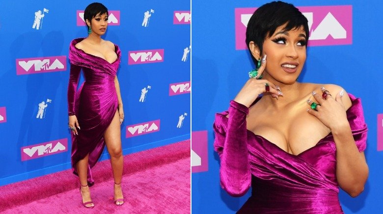 Cardi B at the MTV VMAs red carpet