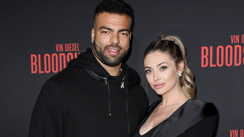 Kyle Van Noy and Marissa Powell posing on the red carpet