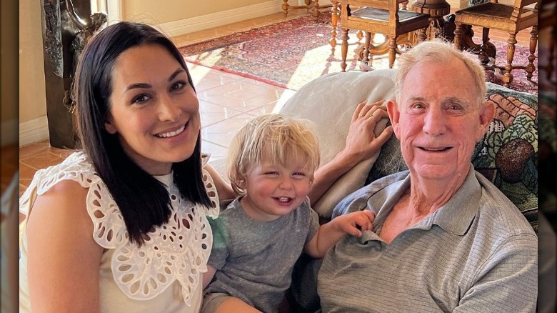 Brie Bella with her Uncle Tom