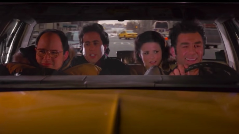 Seinfeld screenshot in cab