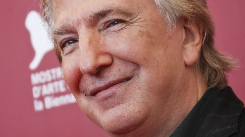 Alan Rickman smiles