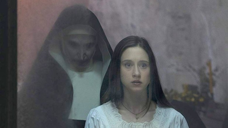 Taissa Farmiga and Bonnie Aarons in The Nun