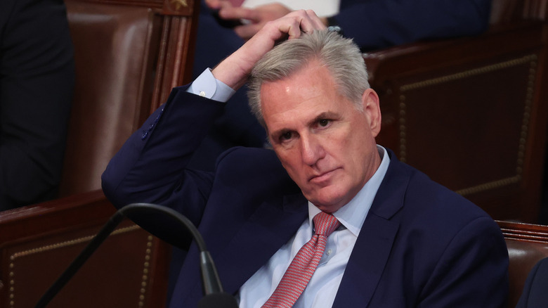 Kevin McCarthy scratching head