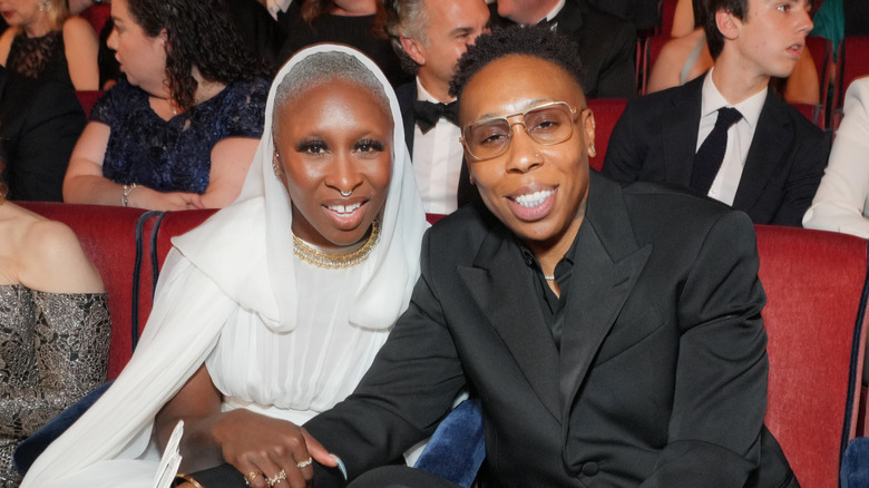 Cynthia Erivo and Lena Waithe at the 75th Tony Awards