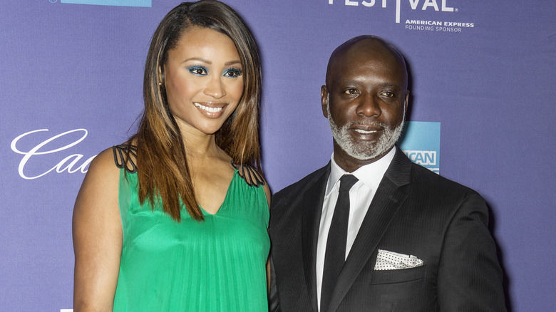 Cynthia Bailey and Peter Thomas smiling