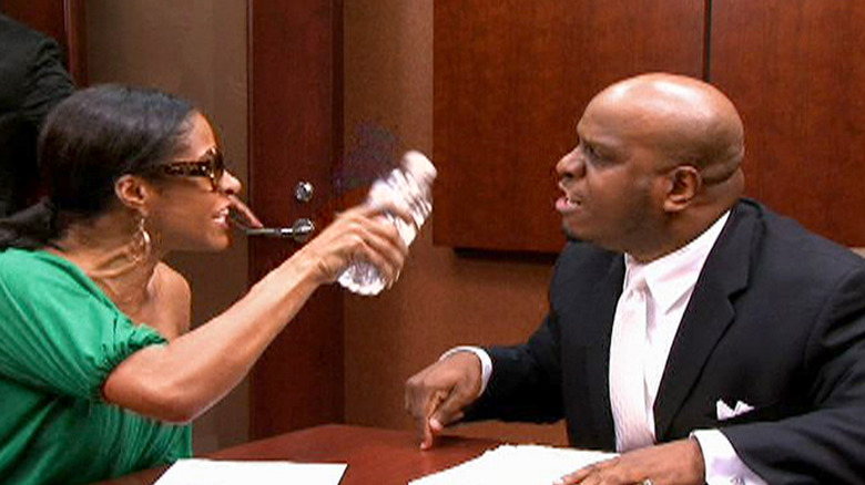 Sheree Whitfield fighting with her party planner