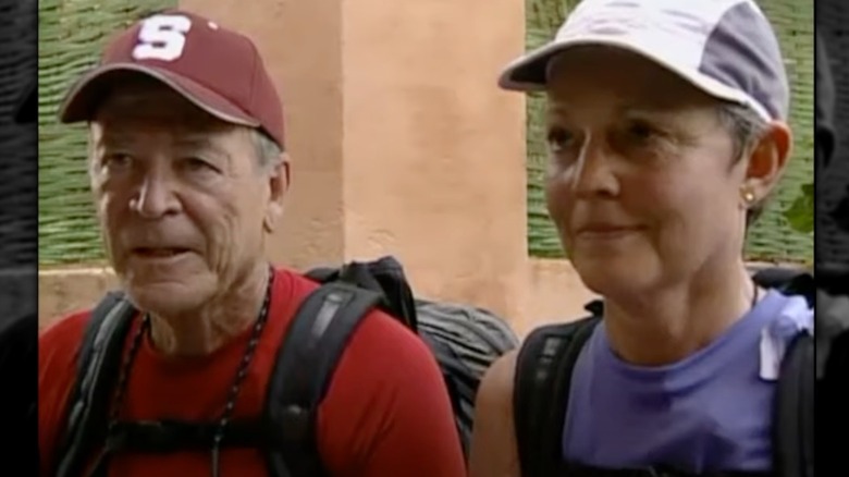 Don and Mary competing in The Amazing Race