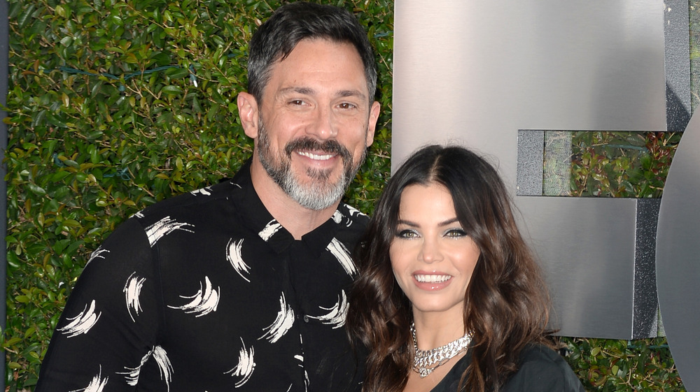 Steve Kazee and Jenna Dewan smiling for cameras