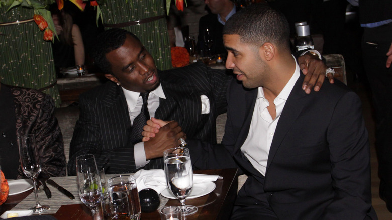 Sean Diddy Combs Drake handshake