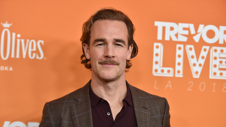 James Van Der Beek looking at camera